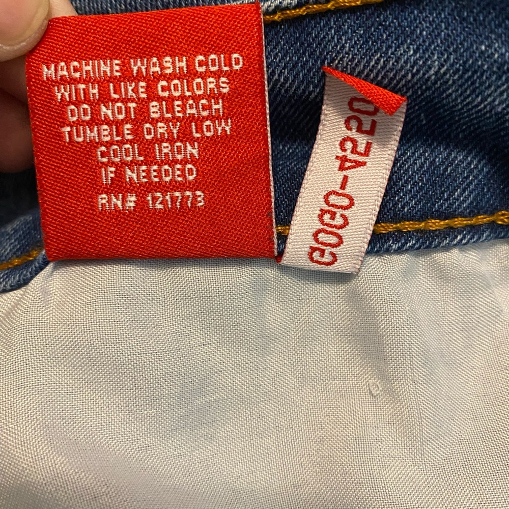 New Max Women’s Wide Leg Baggy Jeans Size 10 High Rise Cuffed Hem Blue Jeans 90s - Picture 6 of 15